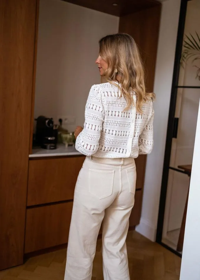 Easy Clothes Ecru Pattie Blouse Women039s Clothing Blouses