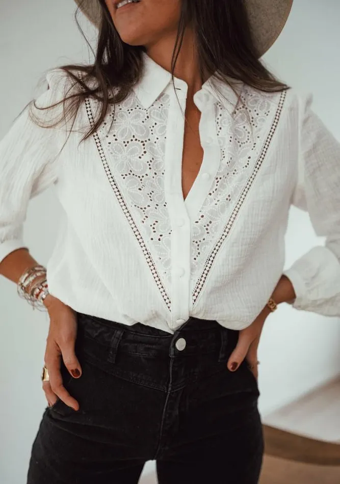 Easy Clothes Ecru Tango Blouse Women039s Clothing Blouses