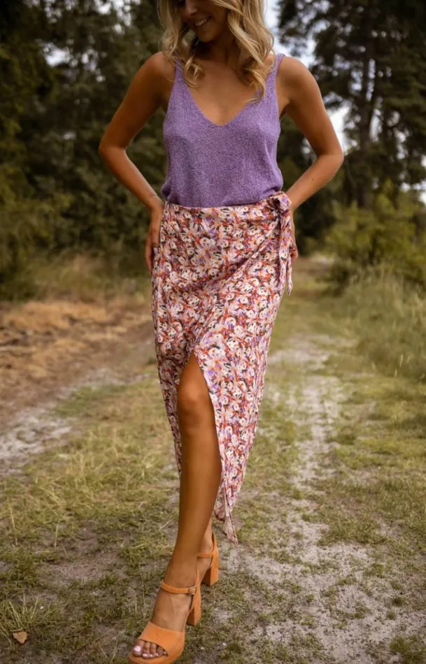 Easy Clothes Floral Dolo Skirt Women039s Clothing Skirts
