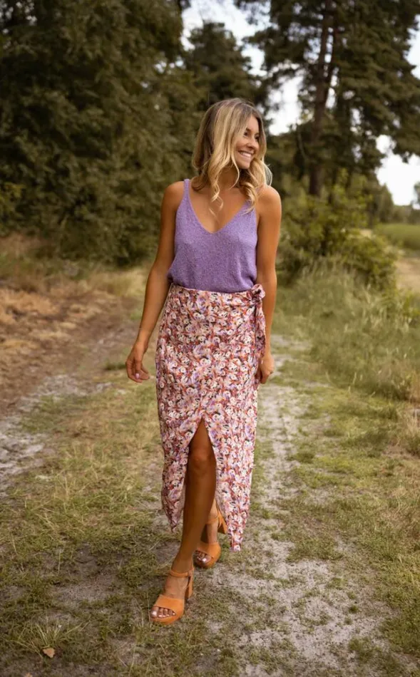 Easy Clothes Floral Dolo Skirt Women039s Clothing Skirts