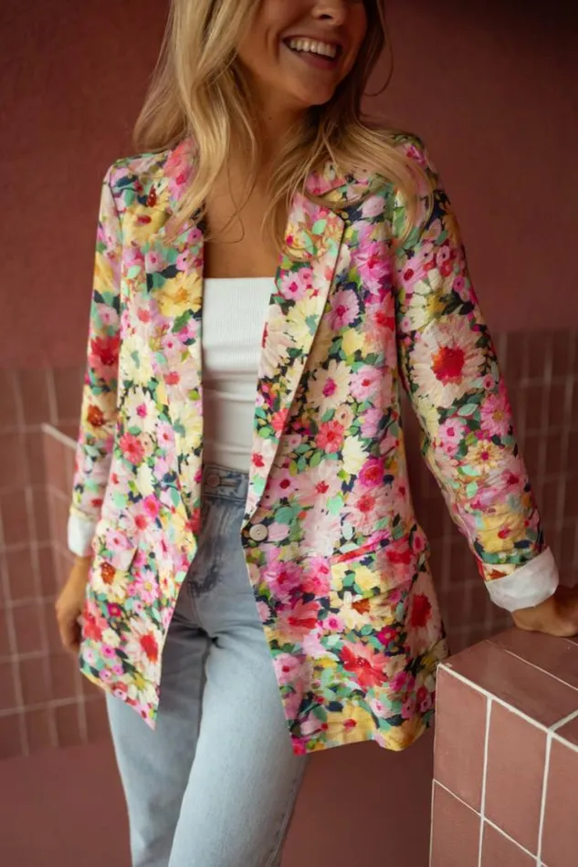 Easy Clothes Floral Loretta Blazer Women039s Clothing Blazers