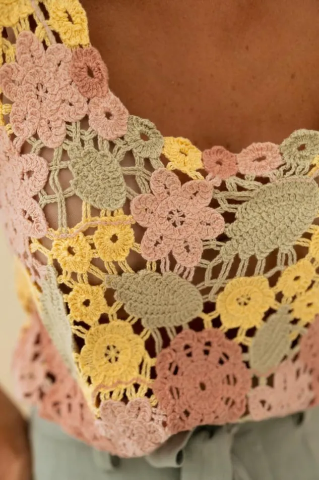 Easy Clothes Floryne Crochet Top Women039s Clothing Tops