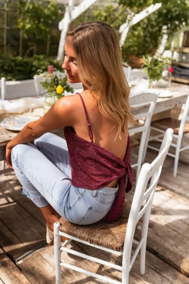 Easy Clothes Glittery Purple Syrine Top Women039s Clothing Tops Easy Clothes Glittery Purple Syrine Top Women039s Clothing Tops