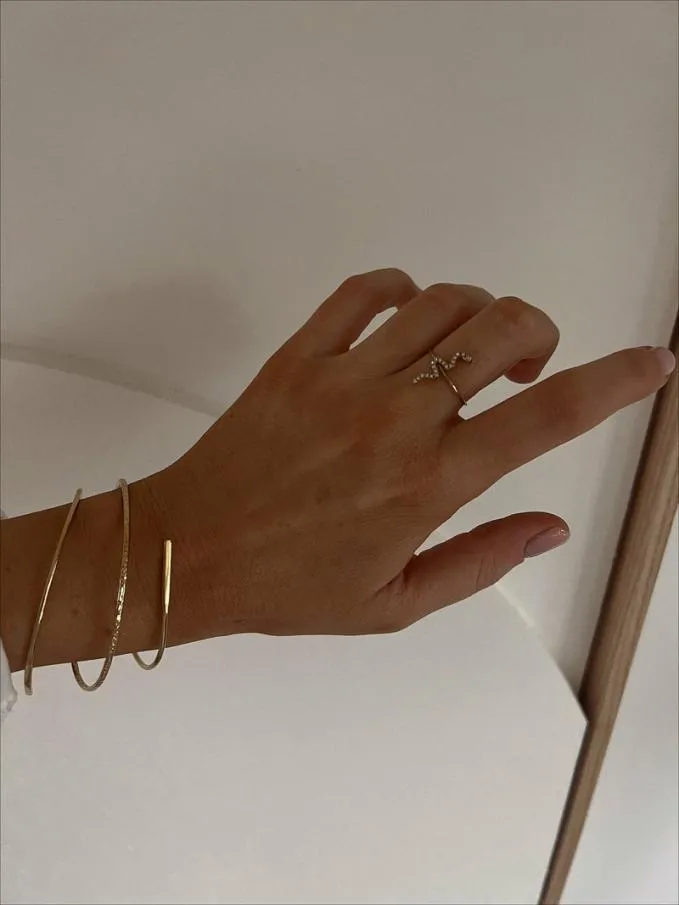 Easy Clothes Golden Adrya Ring Jewelry and Accessories Rings