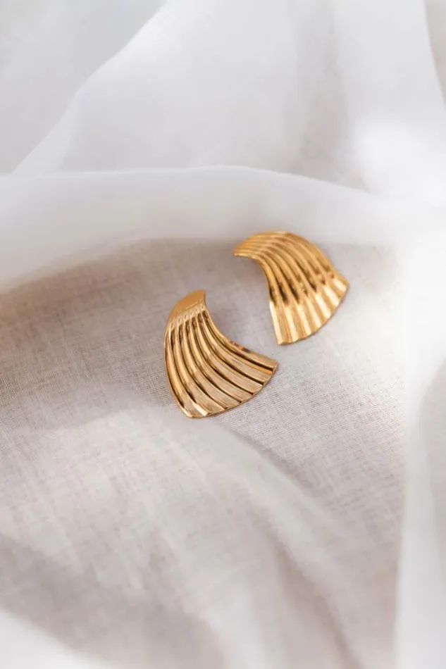 Easy Clothes Golden Ayron Earrings Jewelry and Accessories Earrings