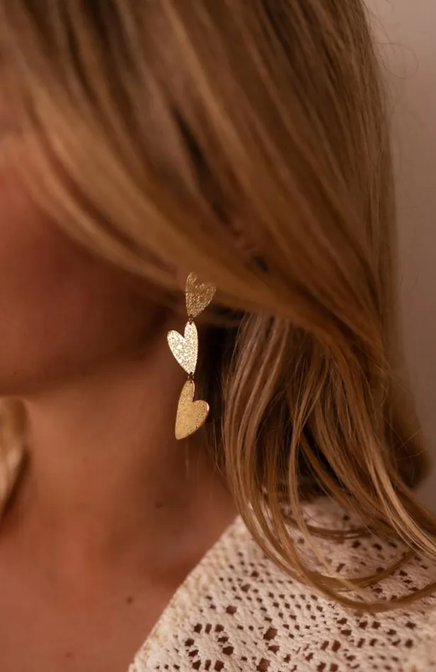 Easy Clothes Golden Lamy Earrings Jewelry and Accessories Earrings