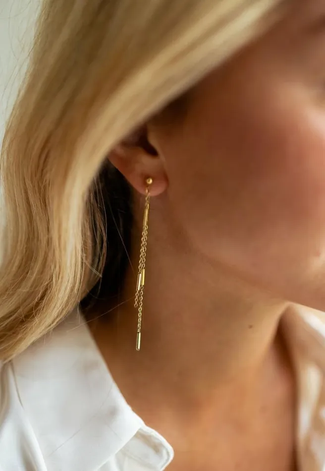 Easy Clothes Golden Laryta Earrings Jewelry and Accessories Earrings