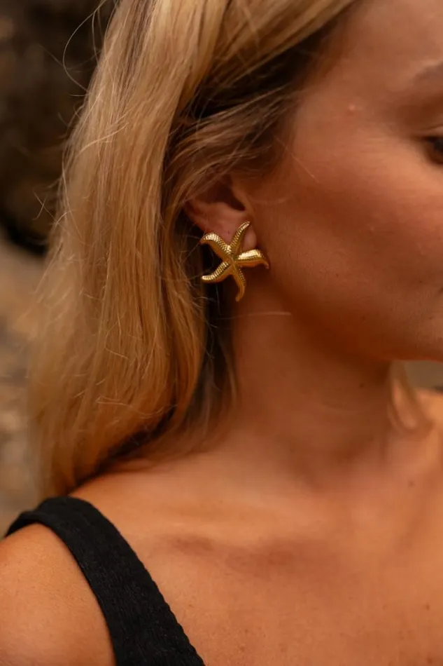 Easy Clothes Golden Loise Earrings Jewelry and Accessories Earrings