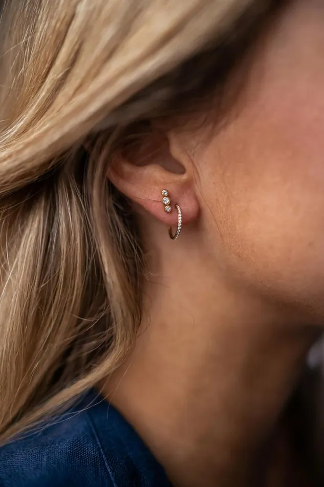 Easy Clothes Golden Lya Piercing Jewelry and Accessories Earrings