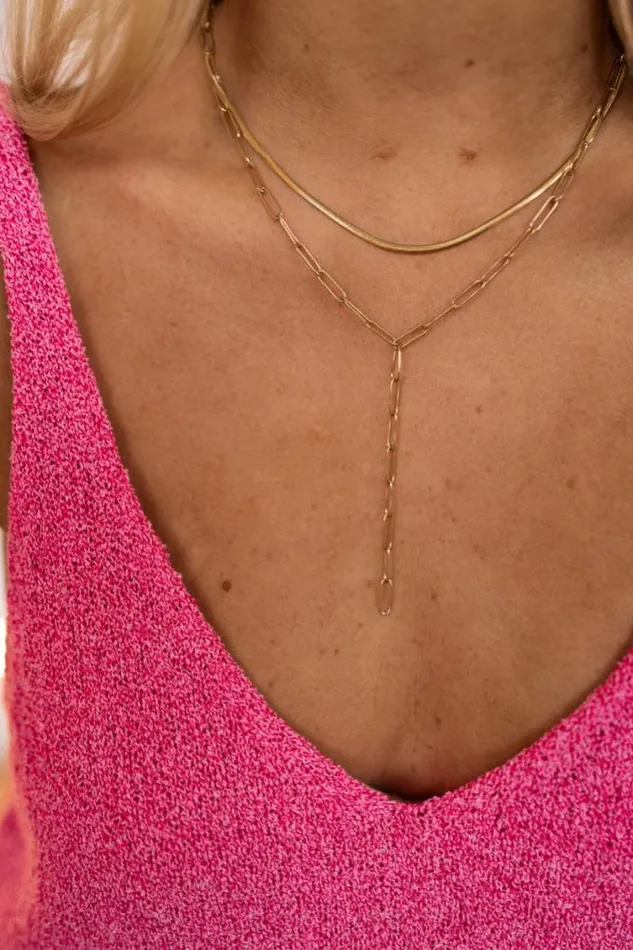 Easy Clothes Golden Orso Necklace Jewelry and Accessories Necklaces Easy Clothes Golden Orso Necklace Jewelry and Accessories Necklaces