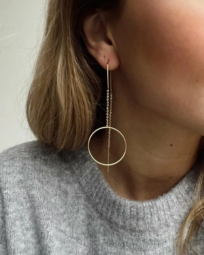 Easy Clothes Golden Sidel Earrings Jewelry and Accessories Earrings