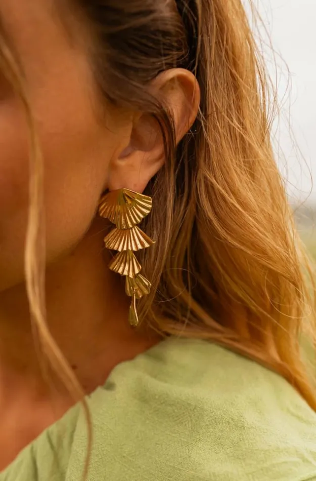 Easy Clothes Golden Stoum Earrings Jewelry and Accessories Earrings