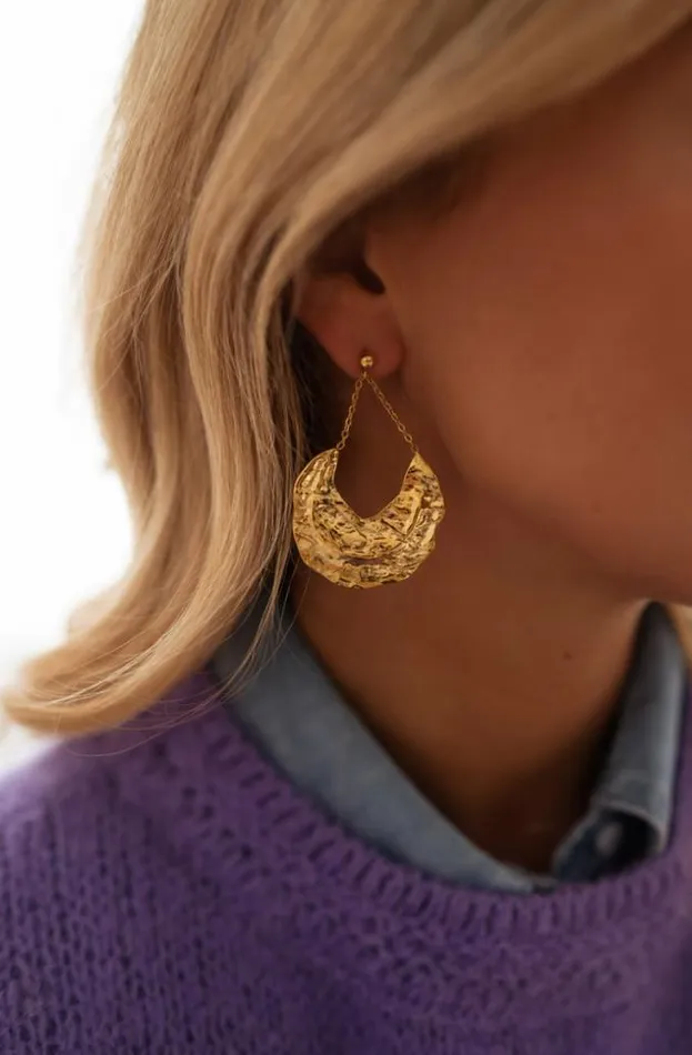 Easy Clothes Golden Wym Earrings Jewelry and Accessories Earrings