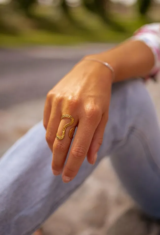 Easy Clothes Golden Zazy Ring Jewelry and Accessories Rings