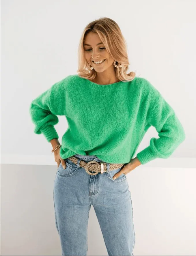Easy Clothes Green Francesca Sweater Green Women039s Clothing Sweaters
