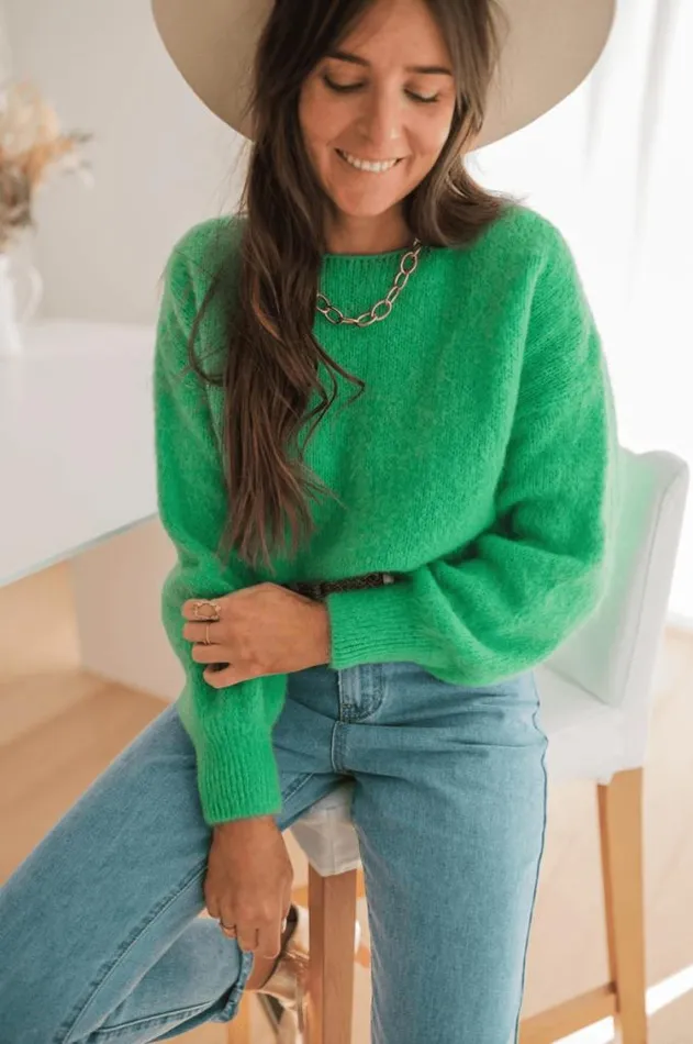 Easy Clothes Green Francesca Sweater Green Women039s Clothing Sweaters Easy Clothes Green Francesca Sweater Green Women039s Clothing Sweaters