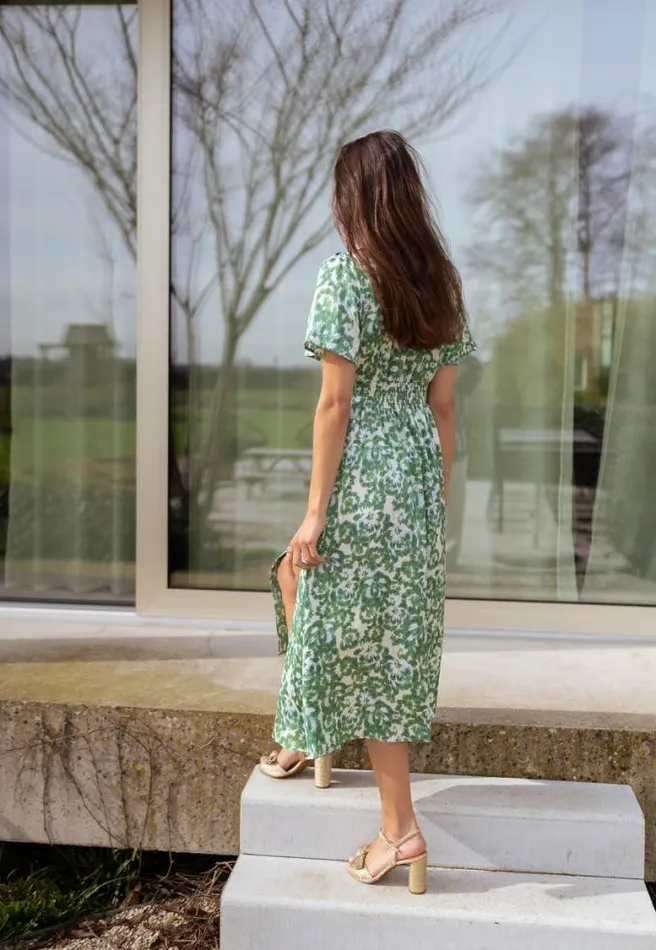 Easy Clothes Green Patterned Adena Dress Women039s Clothing Dresses