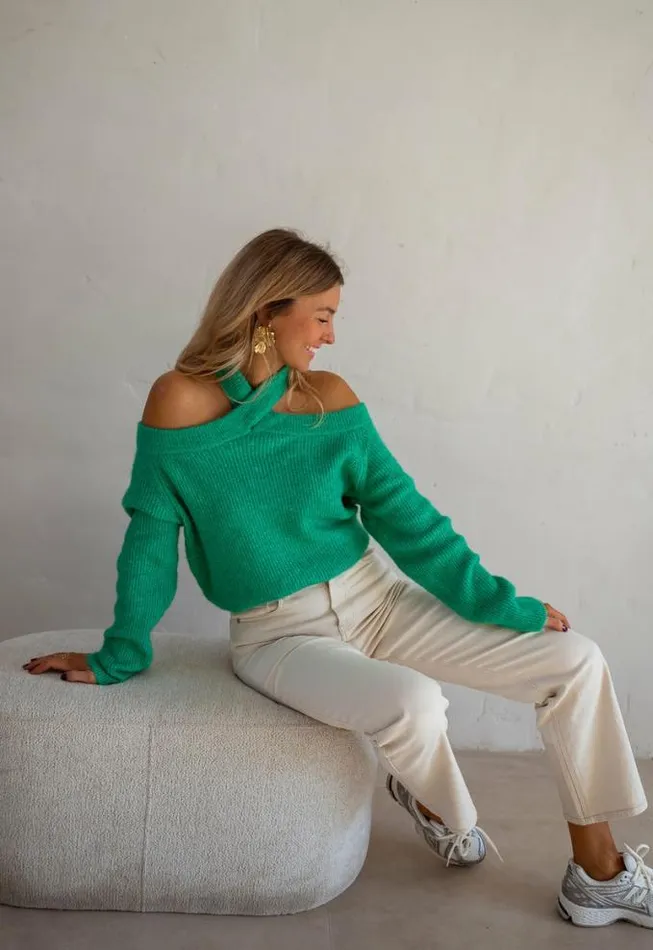 Easy Clothes Green Piper Sweater Green Women039s Clothing Sweaters