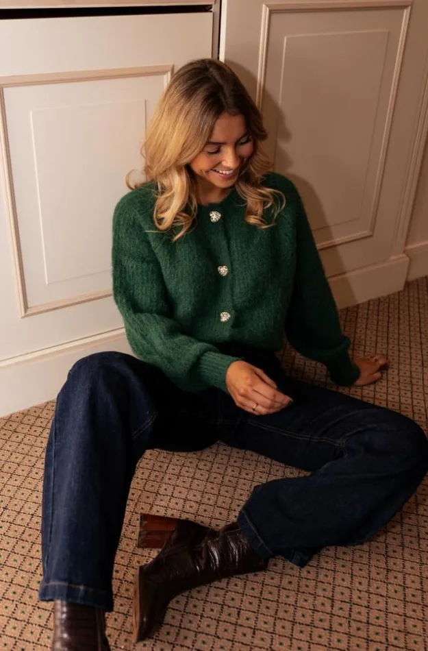 Easy Clothes Green Rebecca Cardigan Women039s Clothing Cardigans