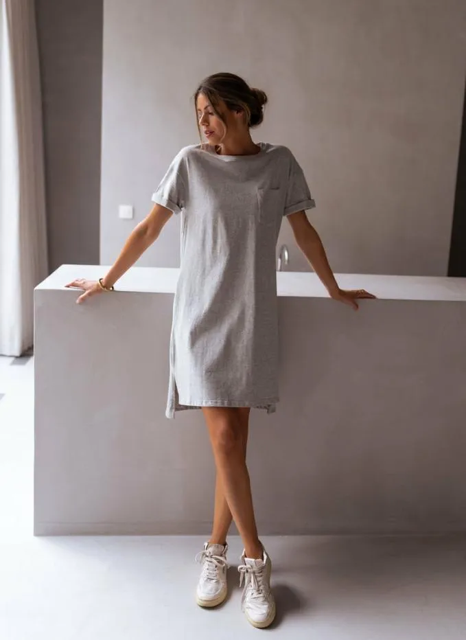 Easy Clothes Grey Adeline TShirt Dress Women039s Clothing Dresses Easy Clothes Grey Adeline TShirt Dress Women039s Clothing Dresses