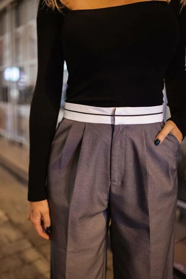 Easy Clothes Grey Charles Pants Women039s Clothing Pants and Jeans