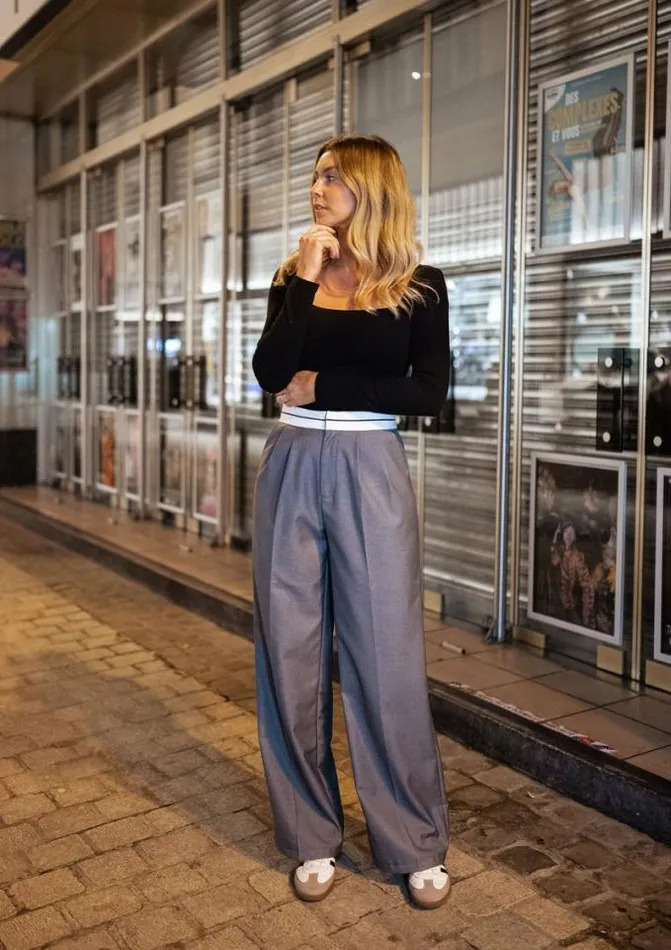 Easy Clothes Grey Charles Pants Women039s Clothing Pants and Jeans