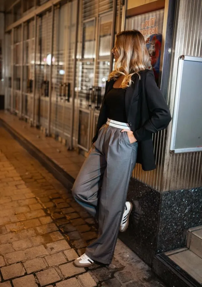 Easy Clothes Grey Charles Pants Women039s Clothing Pants and Jeans