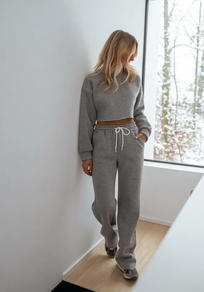 Easy Clothes Grey Joos Jogging SET Women039s Clothing Jumpsuits and Rompers