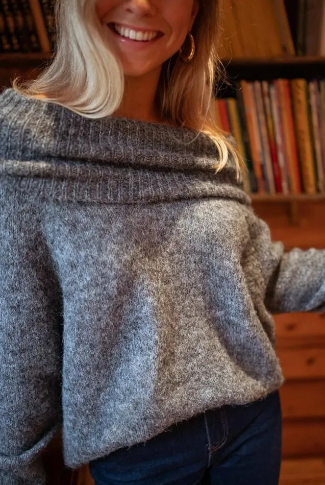 Easy Clothes Grey Melan Sweater Grey Women039s Clothing Sweaters