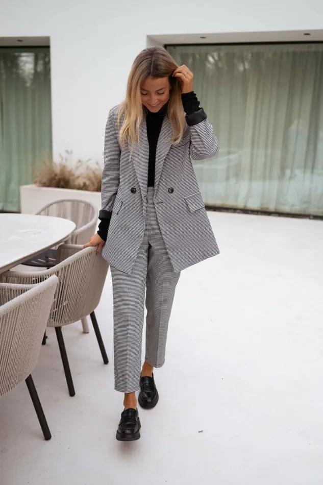 Easy Clothes Houndstooth Memphis Blazer Women039s Clothing Blazers