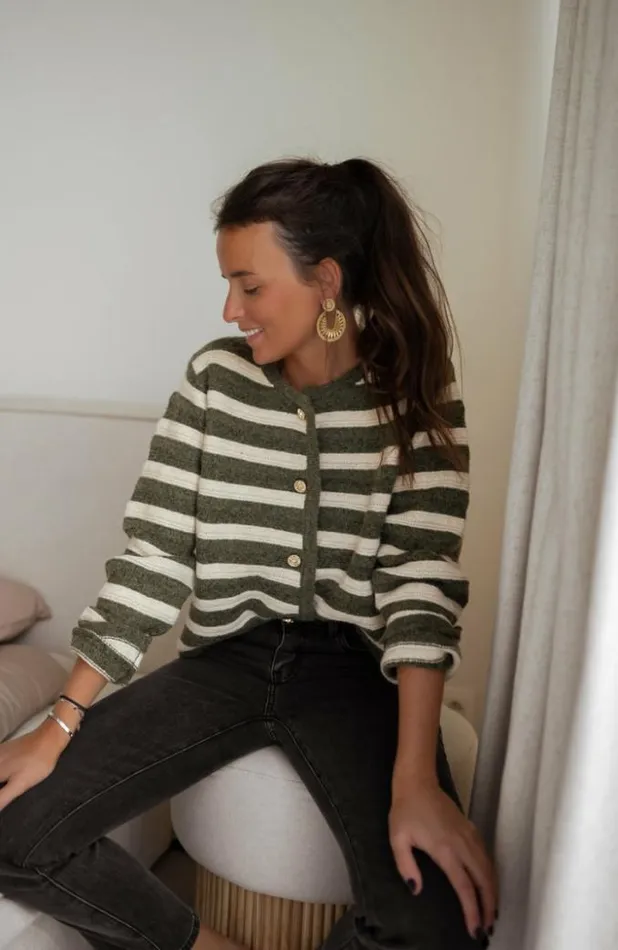 Easy Clothes Khaki Bruce Cardigan Women039s Clothing Cardigans