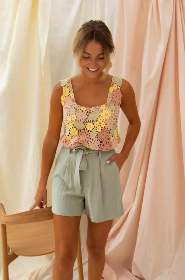 Easy Clothes Khaki Nadia Shorts Women039s Clothing Shorts