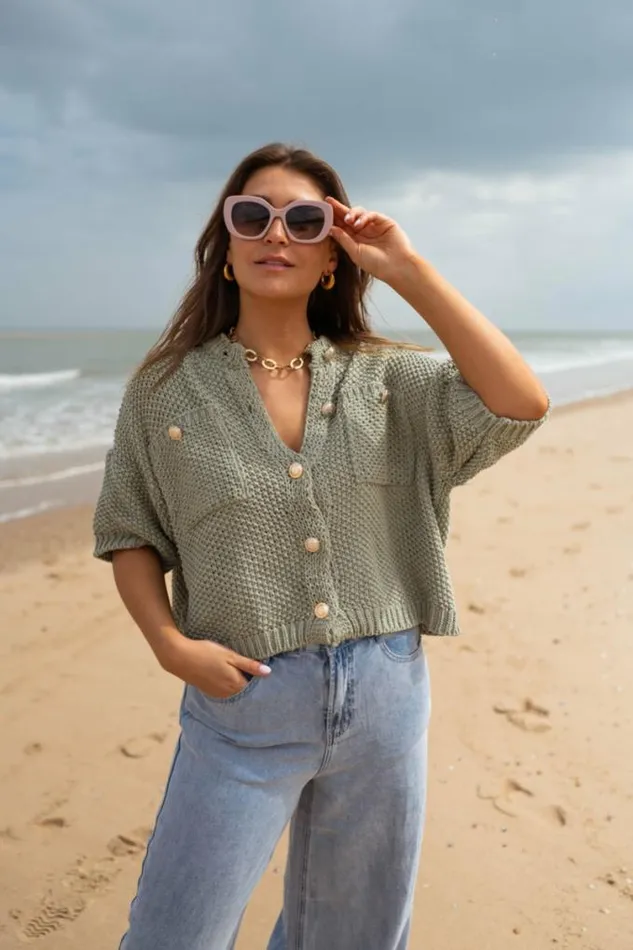 Easy Clothes Khaki Samia Cardigan Women039s Clothing Tops Easy Clothes Khaki Samia Cardigan Women039s Clothing Tops