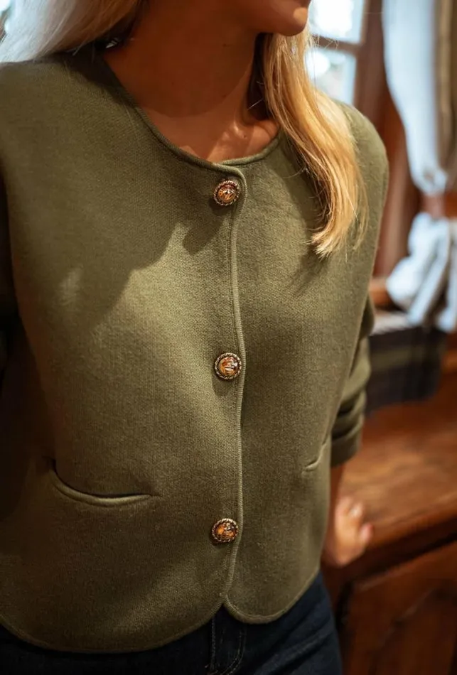 Easy Clothes Khaki Siana Cardigan Women039s Clothing Cardigans