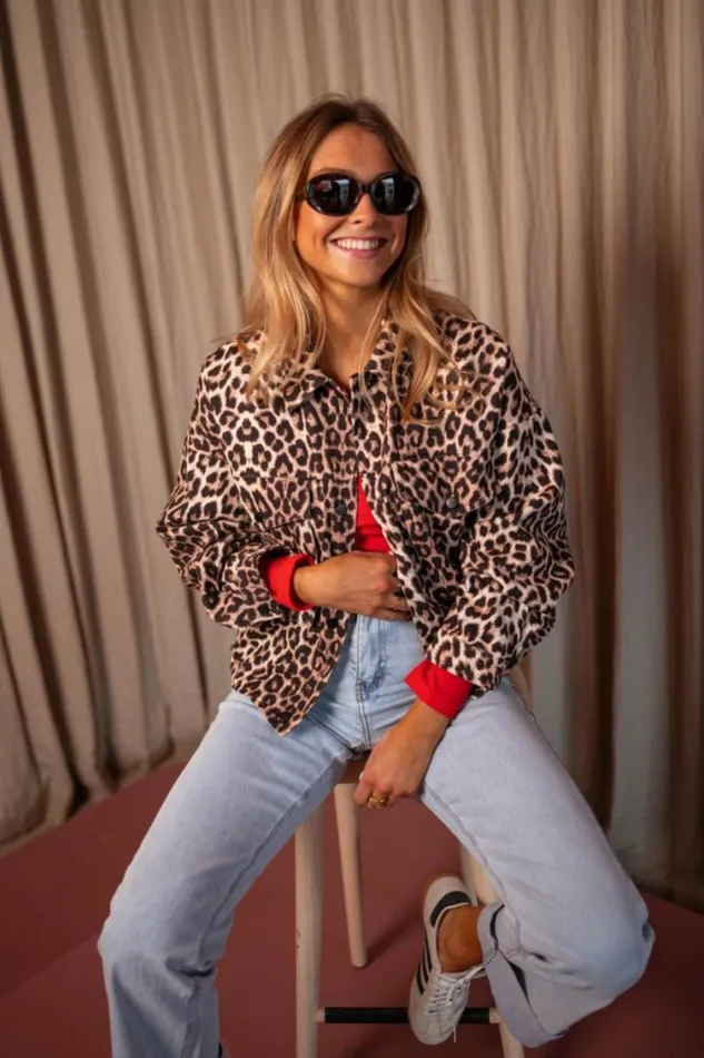 Easy Clothes Leopard Denim Bosco Jacket Women039s Clothing Jackets