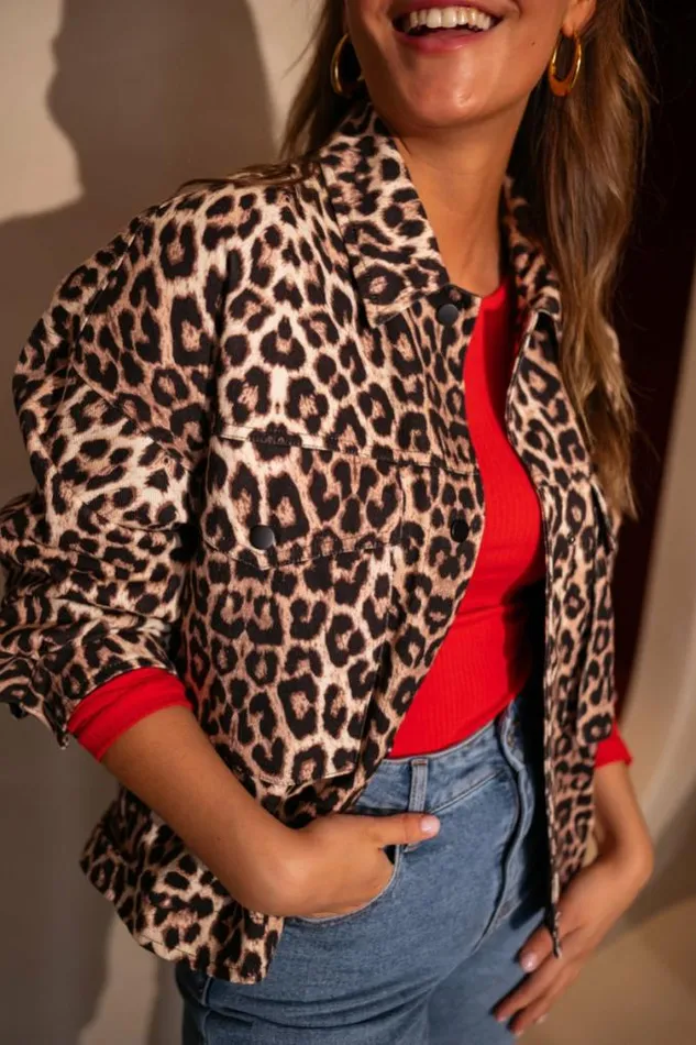 Easy Clothes Leopard Denim Bosco Jacket Women039s Clothing Jackets Easy Clothes Leopard Denim Bosco Jacket Women039s Clothing Jackets