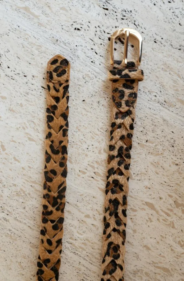Easy Clothes Leopard Mae Belt Jewelry and Accessories Belts