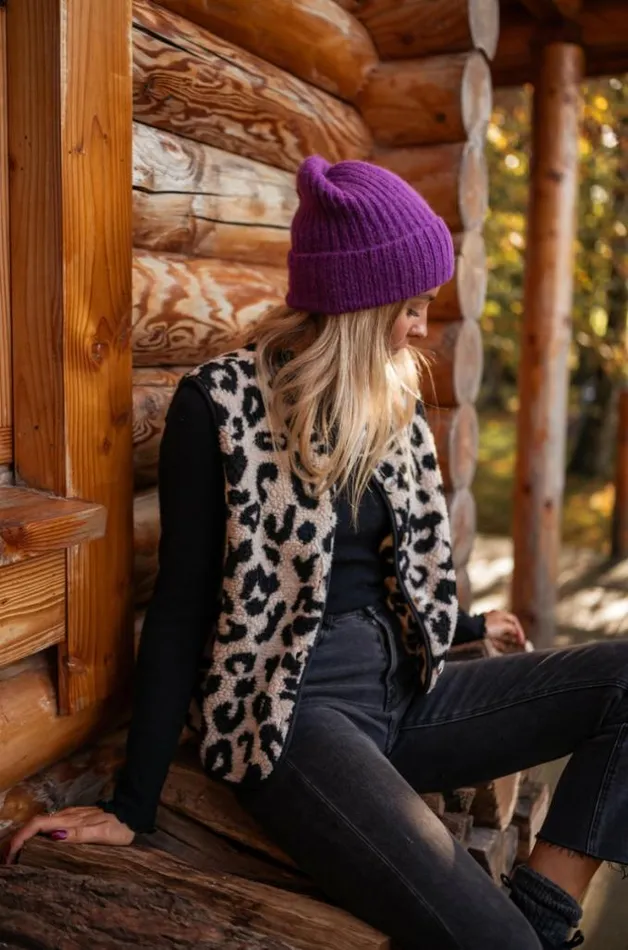 Easy Clothes Leopard Sleeveless Abby Cardigan Women039s Clothing Cardigans