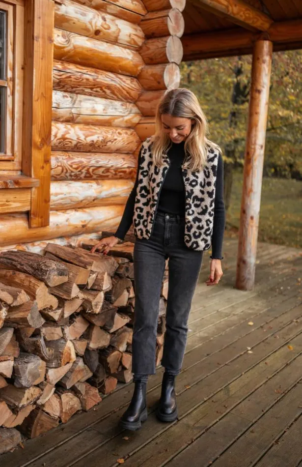 Easy Clothes Leopard Sleeveless Abby Cardigan Women039s Clothing Cardigans