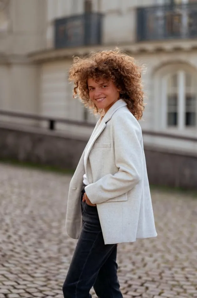 Easy Clothes Light Grey Sammy Blazer Women039s Clothing Blazers