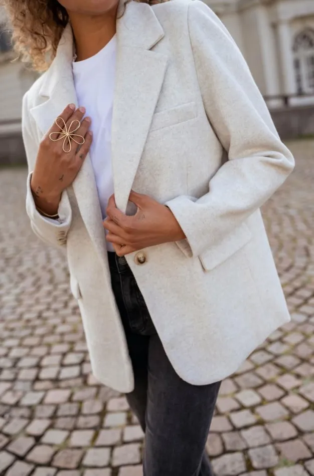 Easy Clothes Light Grey Sammy Blazer Women039s Clothing Blazers
