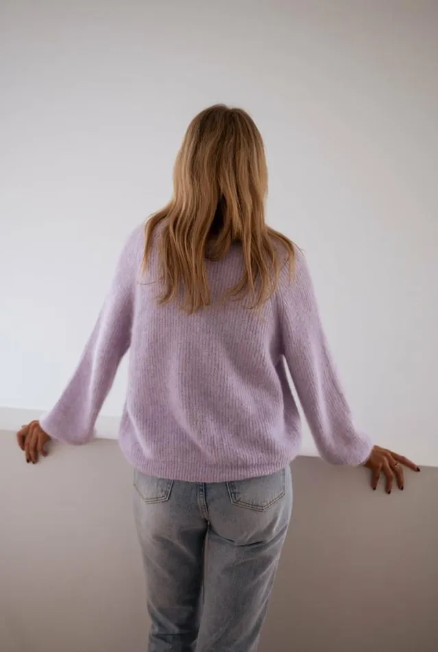 Easy Clothes Lilac Isa Cardigan With Shiny Buttons Women039s Clothing Cardigans