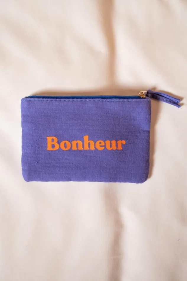 Easy Clothes Majorelle Blue Bonheur Pouch Majorelle Blue Jewelry and Accessories Handbags