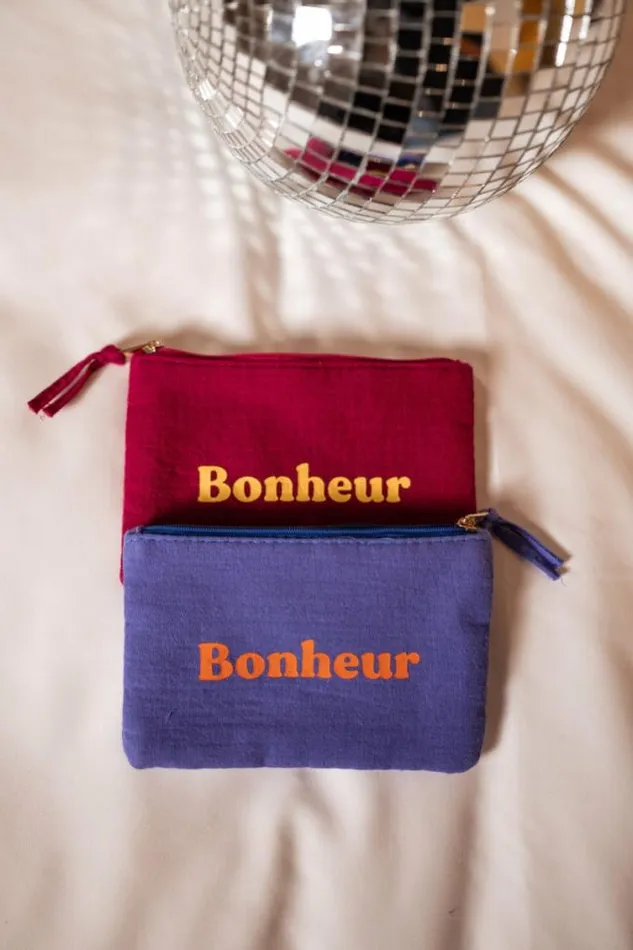 Easy Clothes Majorelle Blue Bonheur Pouch Majorelle Blue Jewelry and Accessories Handbags