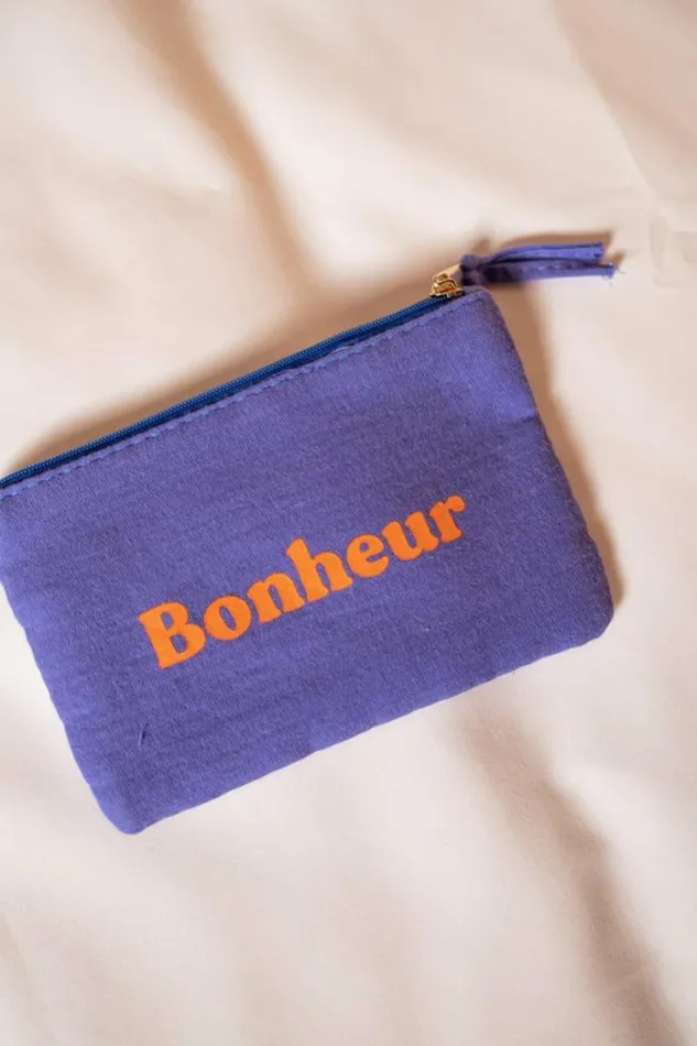 Easy Clothes Majorelle Blue Bonheur Pouch Majorelle Blue Jewelry and Accessories Handbags
