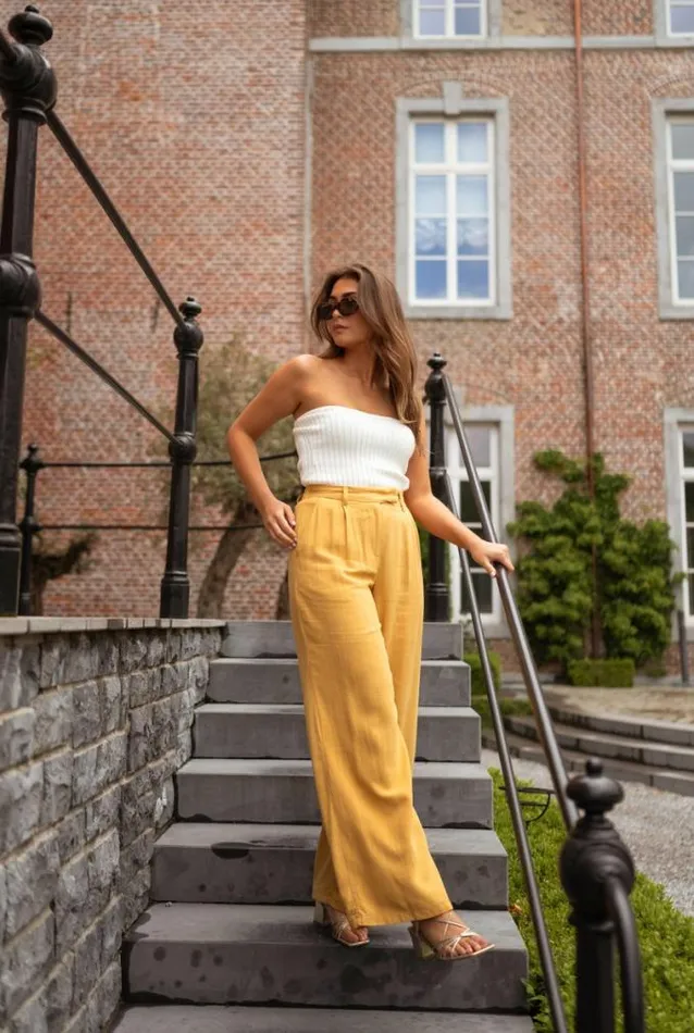 Easy Clothes Mustard Joey Linen Pants Mustard Women039s Clothing Pants and Jeans Easy Clothes Mustard Joey Linen Pants Mustard Women039s Clothing Pants and Jeans