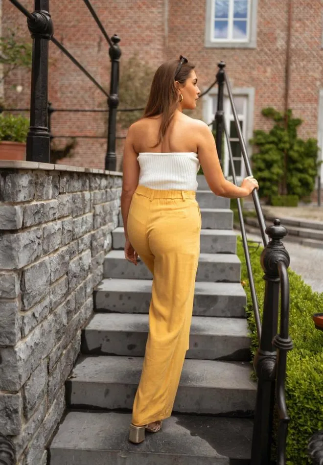 Easy Clothes Mustard Joey Linen Pants Mustard Women039s Clothing Pants and Jeans Easy Clothes Mustard Joey Linen Pants Mustard Women039s Clothing Pants and Jeans