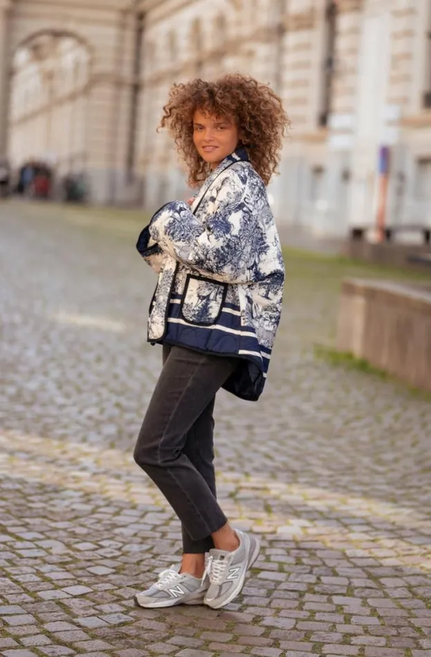 Easy Clothes Navy Blue Aster Jacket Women039s Clothing Jackets