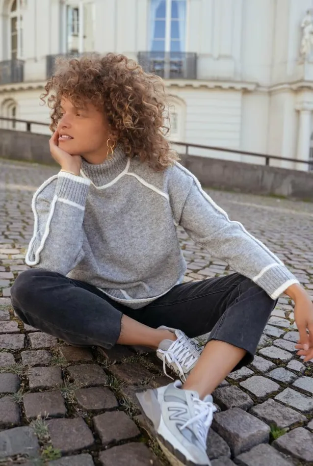 Easy Clothes Ocon Grey Sweater Women039s Clothing Sweaters