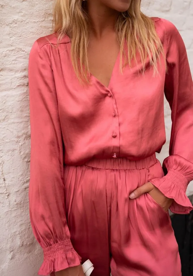 Easy Clothes Old Pink Nadege Blouse Women039s Clothing Blouses